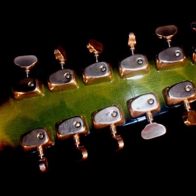 Burns DOUBLE SIX 1964 Green Sunburst. Maybe the RAREST BURNS GUITAR. With Tremolo System. Incredible image 24