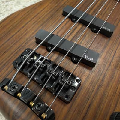 2000 Warwick Thumb BO 4-String Natural Oil w/ EMG 18V & Case image 5