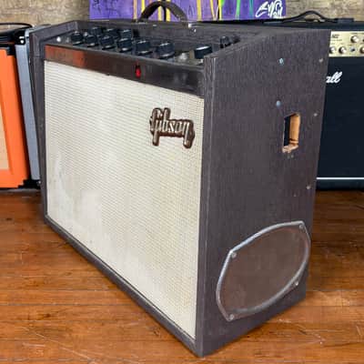 1964 Gibson Hawk Vintage 15 Watt 2x10 Tube Combo Amplifier image 4