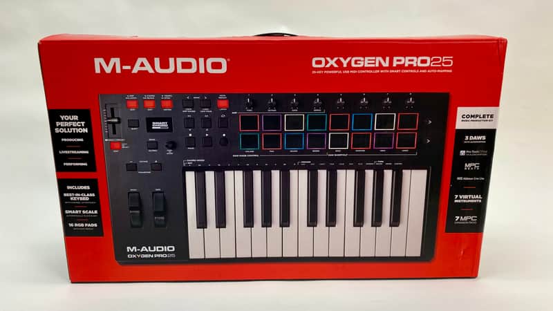 M-Audio Oxygen Pro 25 MIDI Keyboard Controller 2020 - Present - Black image 1