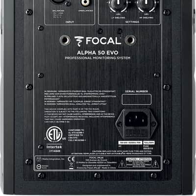 Focal ALPHA-50-EVO-NWG 2-way active monitor / 5 Slatefiber driver + 1 alumunum tweeter image 2