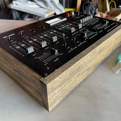 Numark DM-1650 Tabletop Analog DJ Mixer with Wood Case Late 80’s - Black and Stained Wood image 2