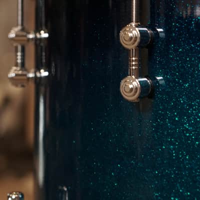 Gretsch 12/16/20/6.5x14" New Classic Drum Set - Colbalt Sparkle Fade image 11