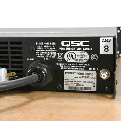 QSC PL380 Powerlight 3 Series 2-Channel Power Amplifier CG012GJ image 6