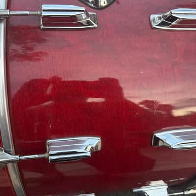 Tama Superstar 22x14 Bass Drum Cherry Wine - 80's image 9