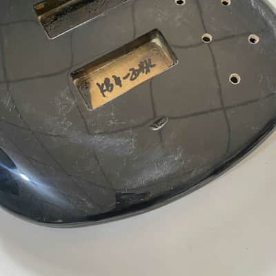 Black Solid Basswood Harley Benton 4 String Bass Body image 11