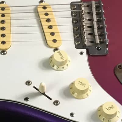 LEFTY! Vintage Fender Stratocaster 1987 Purple Haze Sunburst Metallic Rare Strat Guitar Relic Kuwabara 7.2 lb HSC image 14