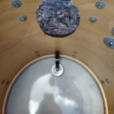 Ludwig 3 Ply 16x16 Floor Tom with Double Mufflers 1970's - Silver Sparkle image 19
