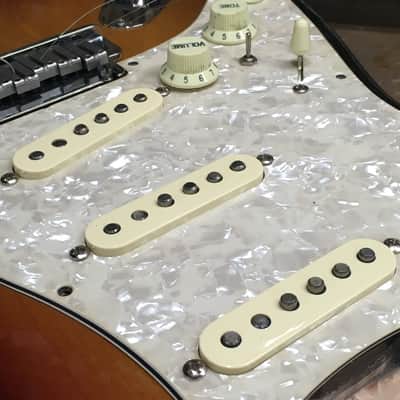 LEFTY! Vintage American Standard 2016 Fender USA Strat Guitar Custom Classic Sunburst NOS Relic HSC Texas CS Pups image 20