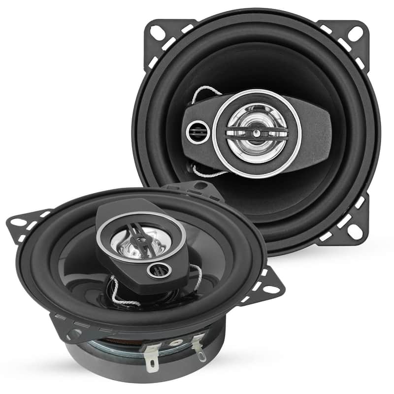 5Core Coaxial Door Car Speakers 4” Pair 250W 4Ohm 2 Way Component Subwoofer Audio w Super Tweeter image 1