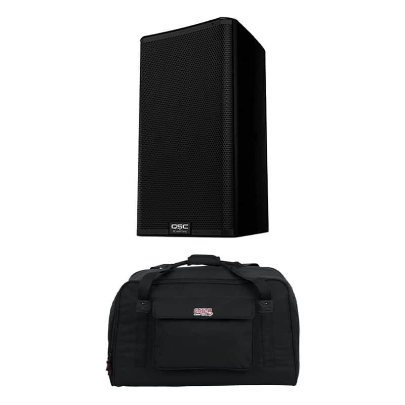 QSC K12.2 Two-Way 12 2000W Powered Portable PA Speaker + Gator Universal Speaker Tote for 12" Speaker (Open Box) image 1