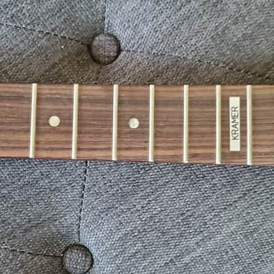 kramer Neck NOS Rosewood Left/Reverse Bound Headstock Inlay 12th Fret, Near Mint image 15