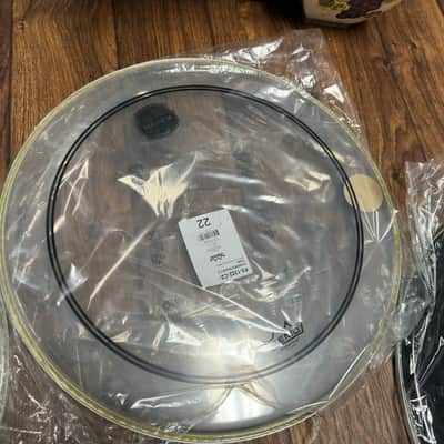 (3) Remo Powerstroke P3 Clear Bass Drum Head 22" 2010s - Clear image 2