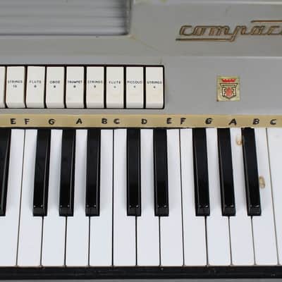 Farfisa 1960's Vintage Combo Compact Organ with Stand and Case Made in Italy image 7