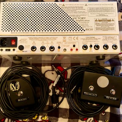 Victory Amps RK50 Richie Kotzen Signature Compact Series 50-Watt Guitar Head 2010s - White/Gold image 2