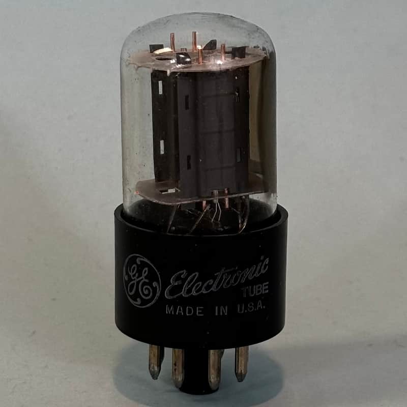 1960 General Electric 12SN7GTA Vintage Gray Plate USA Rectifier Tube! T529 image 1