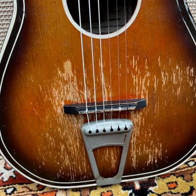 Vintage 1950s Gallotone Champion *John Lennon* Original Acoustic Guitar *RARE* image 5