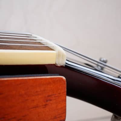 Burny Super Grade RLG-50 '59 Model MIJ 1985 Cherry Sunburst Vintage Japan w/ Bag image 9