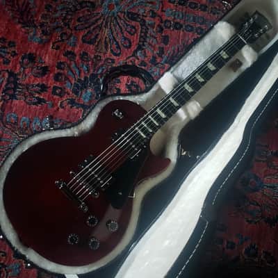 1994 Ebony Board Gibson Les Paul Studio Wine Red, Gibson Case 9.0 lbs Non-Chambered image 4