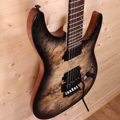 Schecter C-6 Pro FR Electric Guitar - Wenge Fingerboard, Charcoal Burst image 3