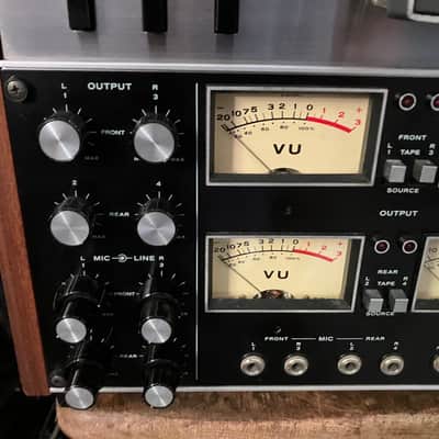 PLEASE READ AD!!! TEAC 3340S 1/4" 10.5 inch 4-Track 4 Channel quad Semi Pro Reel to Reel Tape Deck Recorder 1970s - Silver image 6