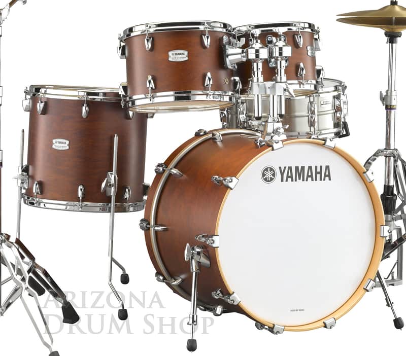 Yamaha New Tour Custom Maple Shell Pack TMP2F4CHS Chocolate Satin 4 pc 22 10 12 16 image 1