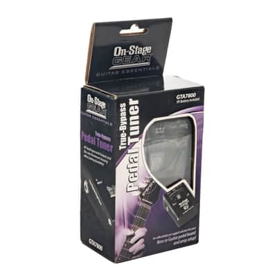 ISS86681-ST On-Stage - GTA7800 - True-Bypass Pedal Tuner w/ Box and Battery - x6682 - NOS image 2