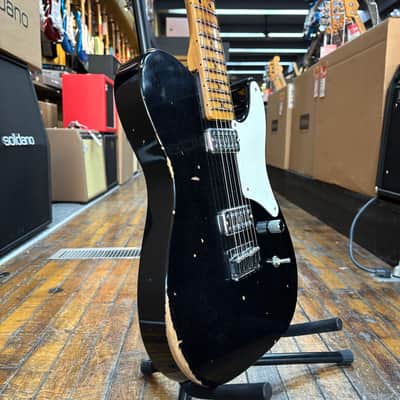 Fender Custom Shop La Cabronita Especial Relic Electric Guitar Aged Black w/Hard Case image 2
