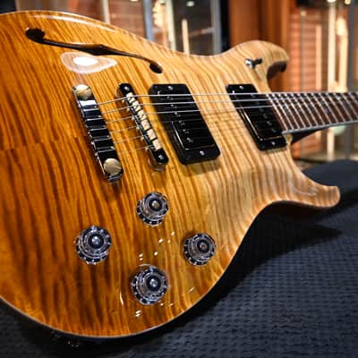 PRS Wood Library McCarty 594 Semi-Hollow Danville Music 35th Anniversary Artist Top 2024 - Gold Storm Fade #2871 image 4