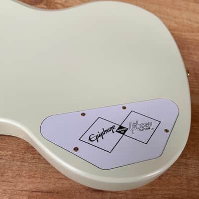 Epiphone "Inspired by Gibson Custom" '63 Les Paul SG Custom with Maestro Vibrola Classic White image 15