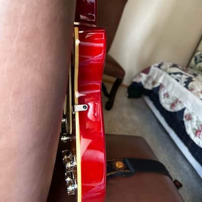 2014 Epiphone 1960 Les Paul Standard Tribute Plus - Cherry Sunburst image 9