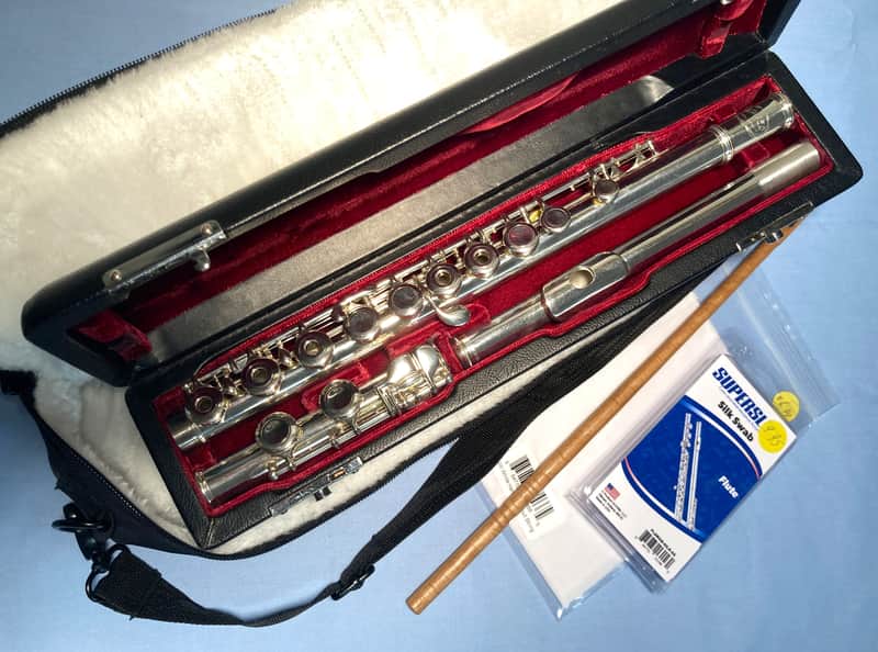 Jupiter Intermediate Flute w/Solid Silver Head-Model 611R-Overhauled-Bright Tone! image 1