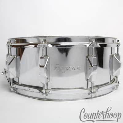 *Rogers Script 14x5" Snare Drum Chrome Steel 10-Lug Brook Mays Era 2000s Taiwan* image 1