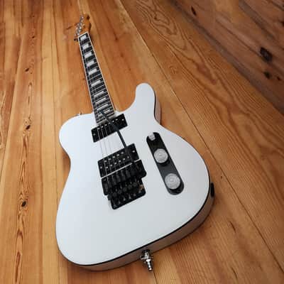 Carparelli Custom T-Style Electric Guitar – White Alder Body, Floyd Rose, Hand-Wound Humbuckers image 3