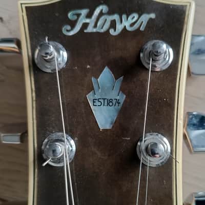Hoyer Double Neck Bass and Guitar 1970s - Natural image 20