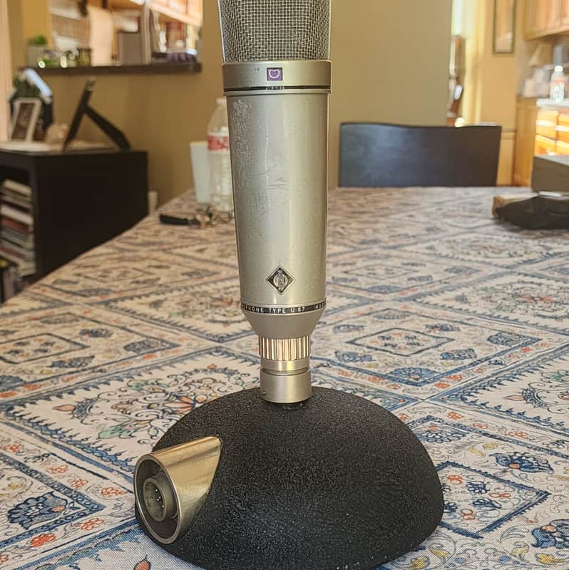 Neumann U67 Desktop Stand 1960s - Satin (microphone not included) image 1