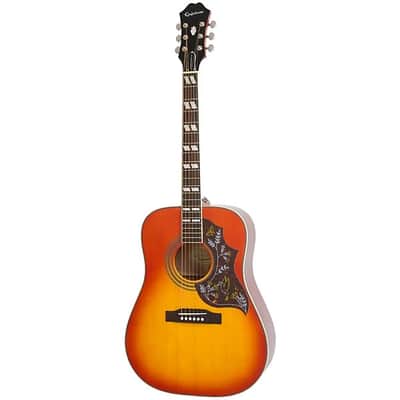 Epiphone Hummingbird Studio Acoustic-Electric Guitar - Faded Cherry image 2