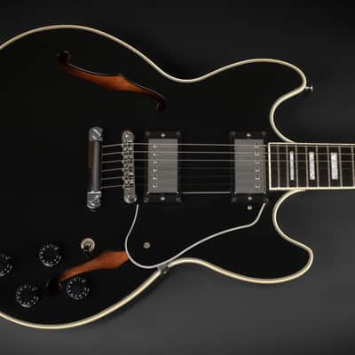 2013 Gibson Memphis Midtown Custom - Ebony | USA Semi-Hollow Block Inlays Burstbucker Humbucker Pickups 3.98kg | CoA OHSC image 4