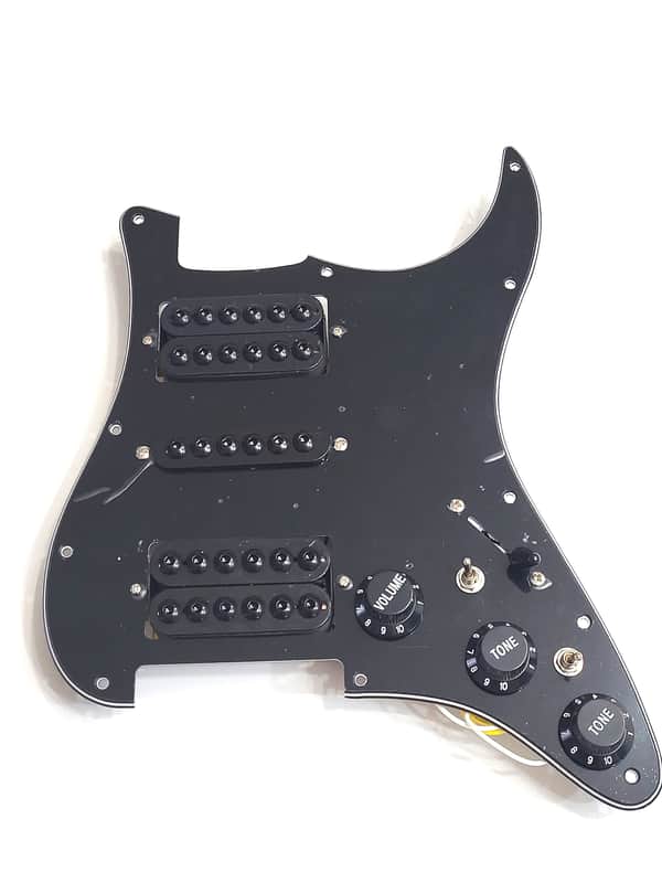 HSH DOUBLE HUMBUCKER SPLIT COIL LOADED PICKGUARD STRATS image 1