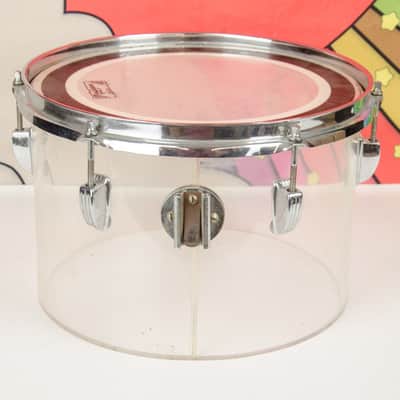 Vintage 70s Ludwig 12' Vistalite Concert Tom - Clear (as-is) image 4