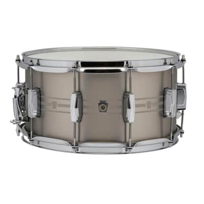 Ludwig LSTSLS0714 Heirloom Stainless Steel 7x14” Snare with Imperial Lugs