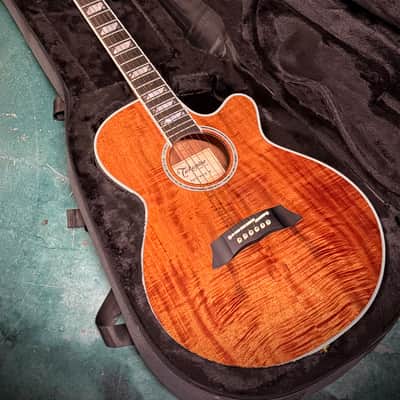 Takamine  TSP178ACK N 2019 -Flame Koa/ Thinline/ Arched Top/ W Pickup image 22