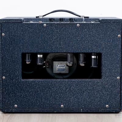 1960 Ampeg Jet J-12 Vintage Tube Amp 1x12 w/ Jensen P12S, Navy Random Flair, Serviced & Clean image 9