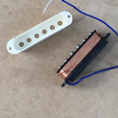 Vintage Fender (Fernandes?) Strat Middle Pickup 1980s Japan MIJ Natural Relic Aging image 7