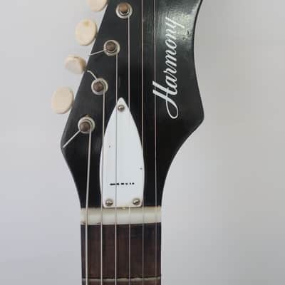 Vintage 1965 Harmony Bobcat Silhouette Holiday Sunburst 1 DeArmond Pick Ups Ultra Clean Harmony H14 image 5