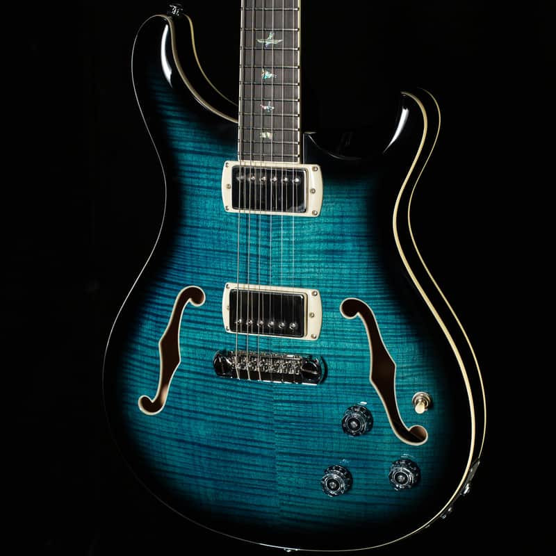 PRS SE Hollowbody II Piezo Peacock Blue Smokeburst (111) image 1