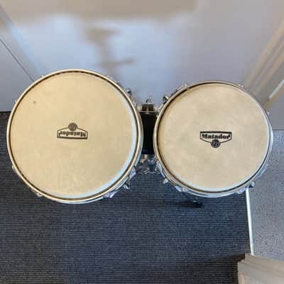 L.P. Matador M201 Bongos with M245 Stand  - Siam Oak (Almond Brown) image 2