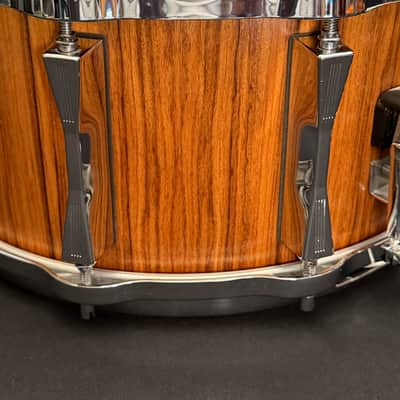 Sonor Lite LD547x Snare Drum 14" x 7,25" 1985 - Genuine Rosewood Veneer image 6