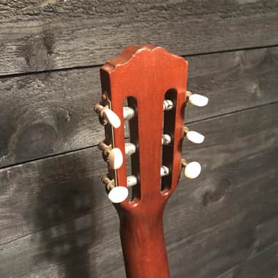 Favilla 1960's All Solid Mahogany USA Made Classical Acoustic Guitar w/ Case image 6