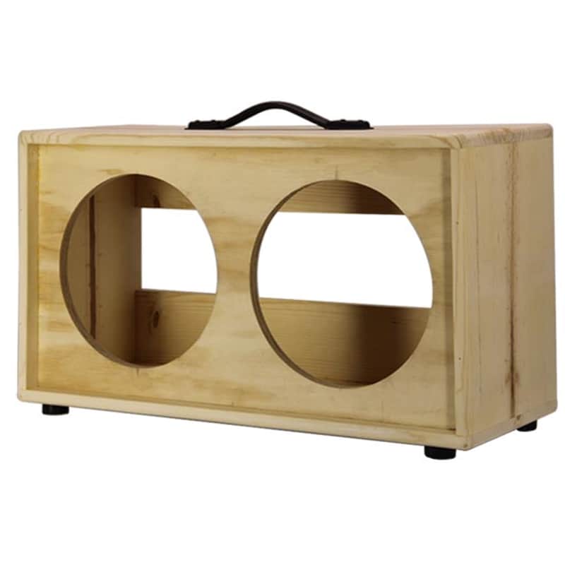 2x12 Horizontal shape, Solid Pine, Raw wood Extension Guitar speaker Empty cabinet G2X12STRW image 1